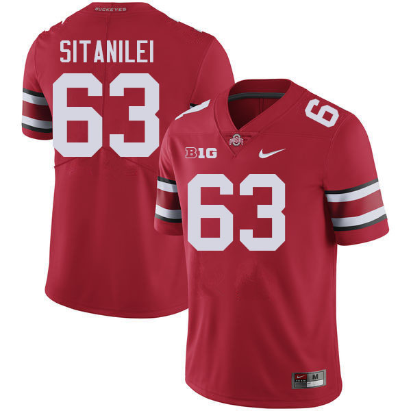 Epi Sitanilei Ohio State Buckeyes Jersey College Football Uniforms-Red